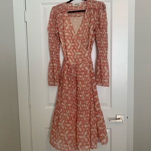 DVF Ani Wrap Midi Dress